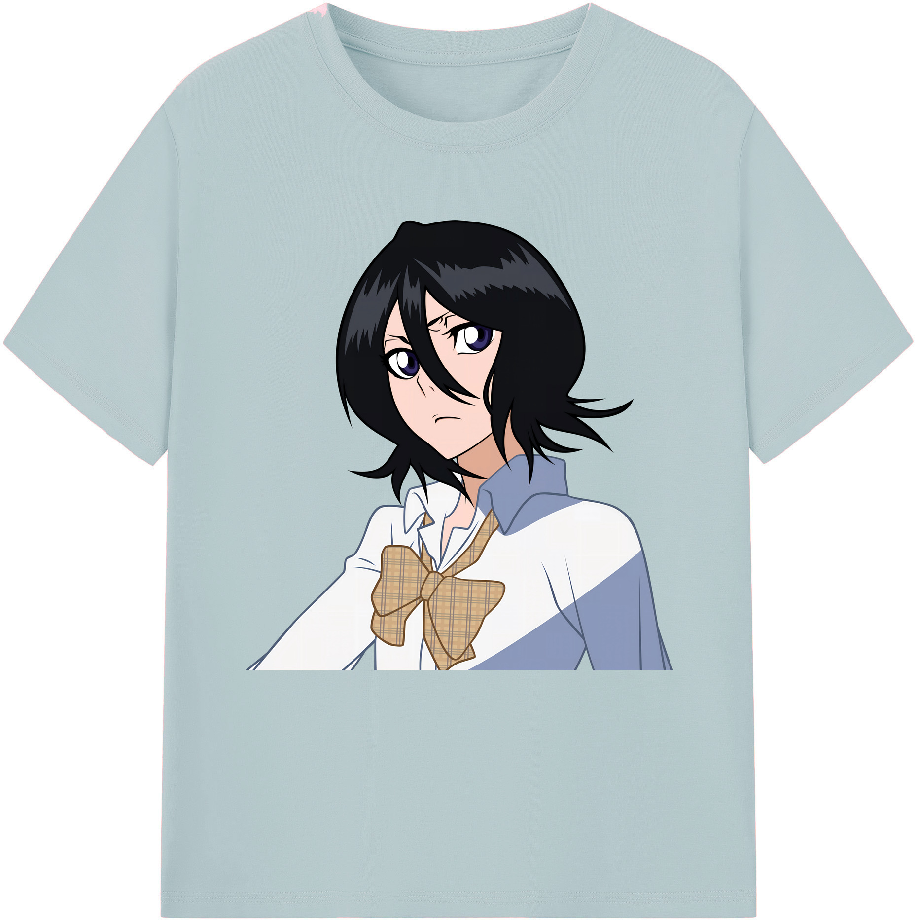 （画像用） ブリーチ 朽木ルキア BLEACH Kuchiki Rukia 綿100％半袖Tシャツ（フロントプリント）